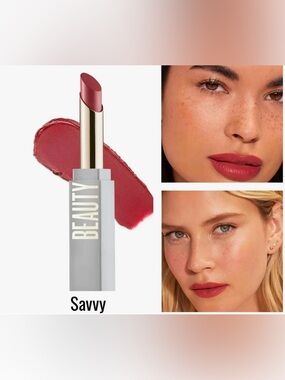 beautycounter Satin Statement Maker Lipstick — Savvy (Terracotta Nude)